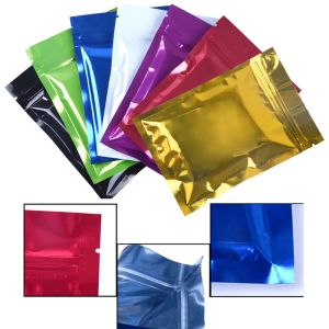 Candy Storage Present Matförpackningspåsar smycken Fukt Proof Foil Bag Solid Color Sealed Pouch Kitchen Home Storage Pack Supplies Th1312 S