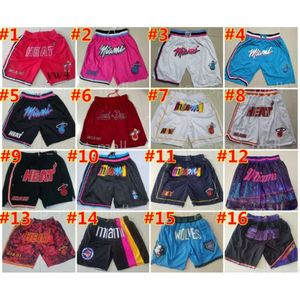 Mens Swin Shorts New All Team Basketball Shorts Custom Just Don Short Retro Sport Wear With Pocket 지퍼 스웨트 팬츠 힙 팝 팬츠 스티치 자수 남자 4220