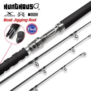 Pręty Hunthouse Ocea GT Popping Fishing Rod spinning Fuji Guide Fibre 2,35 m 2,55 m 2,7 m łódź do inshore popper jig tuna gt