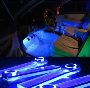 Alta quailty DC12V reembalagem de automóvel Moda LED Azul Carga interior pé decoração luz 2282205