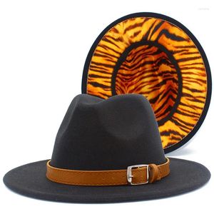 Berets Fedora Chapéus Mulheres Homens Trilby Preto Caps Cinto De Couro Lã Jazz Chapéu Lady Cap Estilo Grã-Bretanha Sentiu Blower