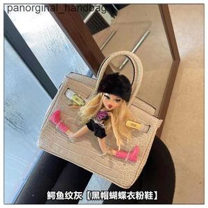 Originale H Tote Bag internet 2024 Nuova celebrità borsa con motivo coccodrillo parodia Kim Kardashian Betsy bambola con tracolla DKO4 M5E4