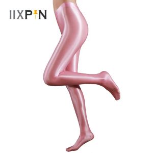 Clothing Womens Gymnastics Ballet Dance Leggings Fashion Glossy Training Fitness Workout Sports Trousers Tights Pants