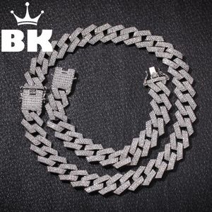 Neue Farbe 20mm Cuban Link Ketten Halskette Mode Hiphop Schmuck 3 Reihe Strasssteine Iced Out Halsketten Für Männer T200113248i
