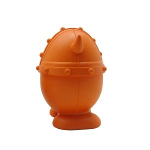 Brinquedos vermelhos região interdigital aveva viking ovos som brinquedos para cães de borracha animais de estimação brinquedos patente aparência uma mordida de dente molar