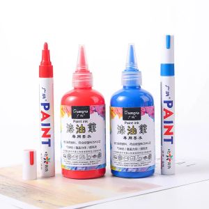 Marcadores 12 cores caneta de pintura combinando tinta p05 150ml caneta marcador de grande capacidade enchimento especial líquido estudante arte suprimentos