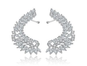Ear Cuff SENYU Fashion Bridal Jewelry Luxury Lady039s CZ Crystal Angel Wing Sweep Wrap rings Rhodium Plating Climber rings 22116588099