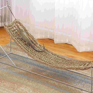 Gaiolas Grandes Almofadas para Cães Gecko Rede Eremita Caranguejo Escalada Net Acessórios para Pássaros Répteis Seagrass Hammock Pet Beliche Gaiola Lagarto Cama de Sono