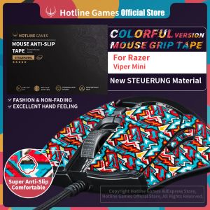 Mouse 1 confezione Hotline Games Nastro antiscivolo per mouse colorato per Razer Viper Mini Mouse da gioco Nastro antiscivolo, pretagliato, facile da applicare