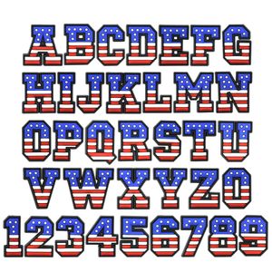 American Flag Letters Numbers Croc Charms for Men Boys Girls Shoe Charms for Teens Women Adults, Toddler Pins for Kids Sandals Decoration