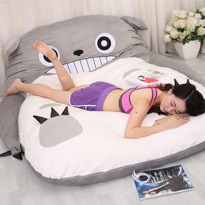 2024 Dorimytrader Hot Japanese Anime Totoro Sleeping Bag Big Plush Soft Carpet Mattress Bed Sofa with Cotton Free Shipping