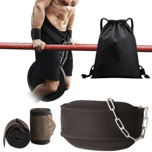Lifting Thicker Metal Chain Weight Lifting Belt Dip Belts For Pull Up Chin Up Kettlebell Barbell Training Equipment Fitness Bodybuilding