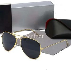 Дизайнерские солнцезащитные очки Ray Ban, роскошные авиаторы, черная оправа, мужские и женские очки Sonnenbrille, металлические линзы Raybann 856