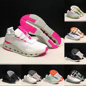 Populära stilar Cloudes Nova Designer Running Shoes White Pink Black Pearl Brown CloudMonster Fashion Women Men Trainers Cloudnova Runners Mesh Tennis Sneakers