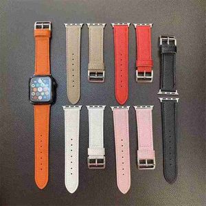 디자이너 패션 디자이너 시계 스트랩 Apple Watchband Iwatch 밴드 41mm 45 42mm 38mm 40mm 49 44mm iwatch 2 3 4 5 6 7 밴드 가죽 스트랩 브레이슬릿 스트라이프 watchbands