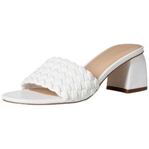 Drop Women's Paisley Dokuma Kare Toe Blok Sandal Duyar