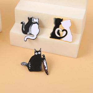 Kreskówkowe Black White Cat serie