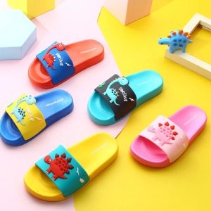 Outdoor Top Quality Cute Kids Slippers Dinosaur Baby Home Slippers Children Breathable Nonslip Boys Girls Shoes 2020 New Toddler Shoes