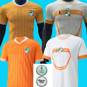 Elfenbenskusten 2023 2024 Cote D Ivoire National Team Soccer Jerseys Drogba Kessie Zaha Cornet Men Home Maillot de Foot Football Man Uniforms Fans Version Final