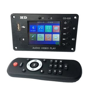 Player Mp3 Player MP4 MP5 Player Destek Video Resim Saat Müziği Bluetooth5.0 Kod Çözücü Kart HD Audio Player Kod çözme FM Radyo Araba için