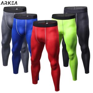 Abbigliamento Palestra Collant a compressione Uomo Fitness Elastico Crossfit Leggings sportivi Corsa Pantaloni da allenamento ad asciugatura rapida licra deportiva hombre