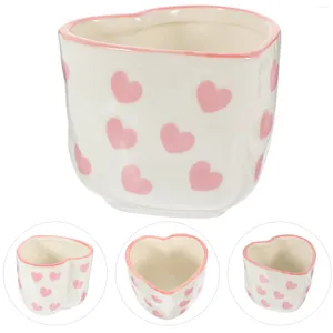 Candle Holders Love Cup Decorative Holder Tea Light Desktop Table Centerpiece Banquets Ceramics Tins