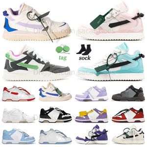 2024 New Pattern Out Of Office Mens Womens Low Top Offes Casual Shoes White Ice Blue Gym Red Royal Grey Fog Flat Sole Walking Platform Leather Designer Trainers Sneaker