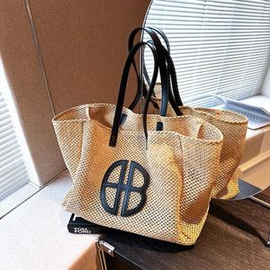 Evening Bags Straw Large-capacity Tote Handbag Brand Trendy Shoulder 2024 Beach Lane Simia Designer Luxury Ethnic Style