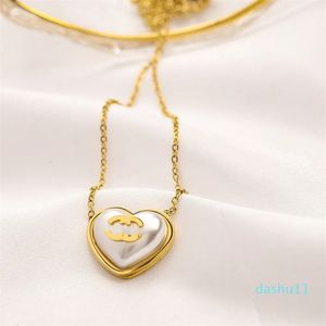 Kärleksmycken Set Necklace Armband Set 18K Gold Plated Earrings Women's Heart Pearl Pendant Necklace Wedding Present Necklace Jewelry Set Wholesale