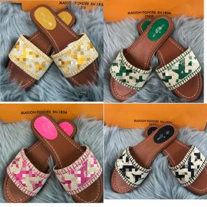 2024 Mulheres Designer Chinelos Sandálias Transparentes Mulheres Letra Impressa Luxo Verão Slipper Slides Lady Flip Flops Flat Shoe Sapatilhas Chinelos para Mulheres