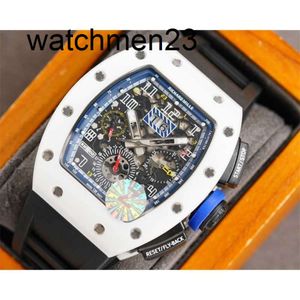 Mechanical RM11-03 Funkcja Complex Chronograph WIST STAT FOR MEN 6EQG Luksusowy Wysokiej jakości obudowa z włókna węglowego Waterproof Sapphire Glass 3pqazi