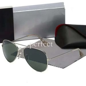 Дизайнерские солнцезащитные очки Ray Ban, роскошные авиаторы, черная оправа, мужские и женские очки Sonnenbrille, металлические линзы Raybann 877