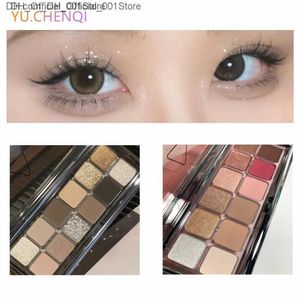 Cień oka 12 Kolor Matte Pearl Pearl Yoce Paleta Makeup Makeup Makijaż Facial Kosmetyki jasne profesjonalne kobiece narzędzia piękności Q240229