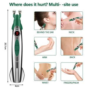 Products Meridian Electric Massage Acupuncture Pain Muscle Circulation Relief for Body Back Neck Electronic Therapy Meridian Energy Pen