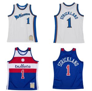 Rod Strickland zszyty koszulka do koszykówki S-6xl 1996-97 97-98 Mesh Hardwoods Classic Retro Jerseys Men Men Youth 1