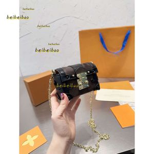 حقائب مسائية جديدة الكلاسيكيات نساء حقيبة صندوق الجذع الأزياء أكياس الكتف مصمم حقائب مربع مصغرة حقائب اليد الجلدية