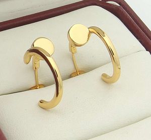 Luksusowe złote kolczyki projektant kolczyków paznokci kolczyki projektantek dla kobiet wykwintne proste modne diamentowe kolczyki na damie kolczyki z mody