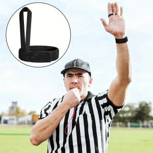 1/4PCS football field marker indicator wristband, black football team down indicator football wristband referee wristband length