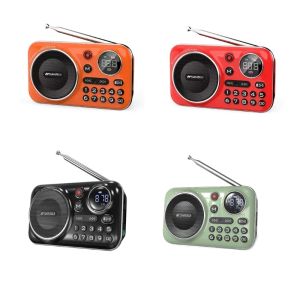 Odtwarzacze F19c Portable Radio FM F21 Walkman Mp3 Music Player Buildin Speaker Prezent dla osób starszych