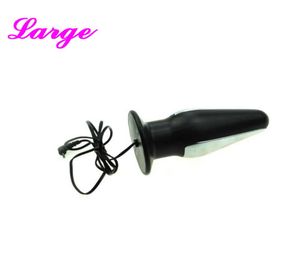 Electro Sex Toy Large Anal Plug Electric Shock BDSM Gear Fetish Anus Enlarger Intruder Electric Stimulation Equipment New Design3896831