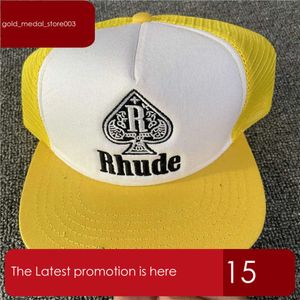 المطرزة Rhude Baseball Cap Men Women Rhude Outdoor Trucker Hat 630