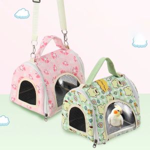 Best Hamster Travel Carrier Bag Chinchilla Guinea Pig Bunny Breattable Carrier Cage Warm Moft Travel Walking Small Animal Carrier