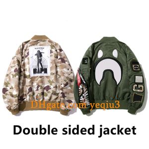 Men Bomber Jacket Baseball jacket Flight Jacket Flocking letters and embroidery design Trendy matching Faux leather fleece jacket camouflage jacket Asian size b11
