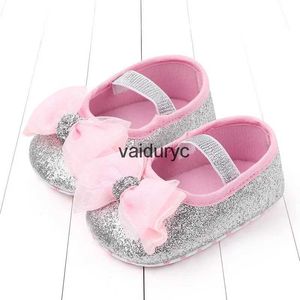 Обувь First Walkers с блестящими цветами для маленьких девочек, свадебная вечеринка, принцесса для новорожденных, милая, милая, серебристая, GoldH24229