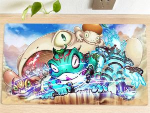 منصات جديدة yugioh playmat spright x frogs tcg ccg لوحة تداول بطاقة mat gaming accessories mouse pad mous