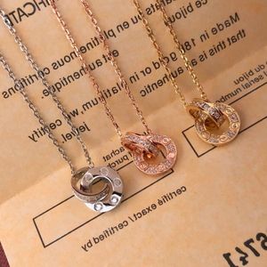 Trinity series Factory direct s luxury diamonds Pendant necklaces 2021 new brand designer Top quality popular Lettering 18k br305K