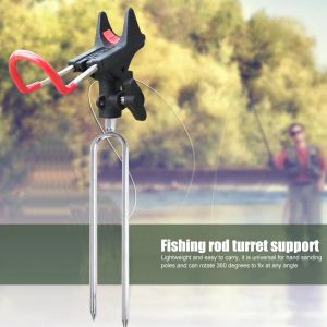 Rods 2pcs Portable Fishing Rod Holder Beach Fishing Pole Holder Adjustable for Fishing Rod