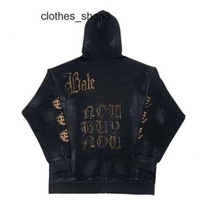 Mode 24SS Edition Men Designer Hoodies Sweaters High Balenciigaa Home Mens Paris Mud Dyed Handmålad sanskrit Tryckt Wash Old Loose Men's Women's Hooded Aya2