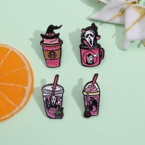 Creative American Star Ice Le Coffee Beverage Styling Bracelet Cartoon Halloween Series Metal Emblem