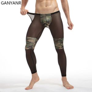 Tights Ganyanr Running Tights Men Compression Pants Gym Leggings Fitness Yoga Sexig basket Sport Jogging Training Athletic Training